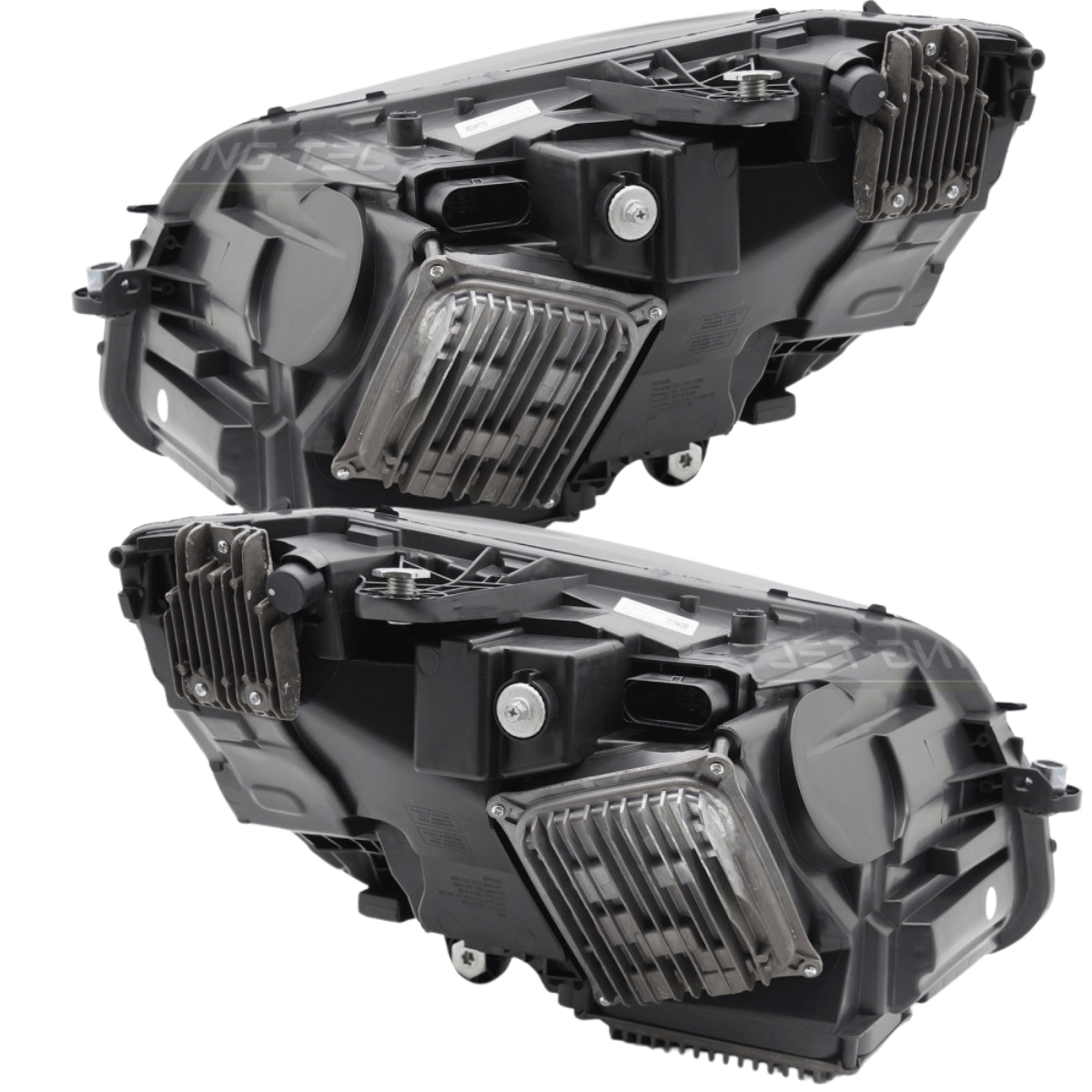 Full LED Scheinwerfer Set Schwarz für Mercedes C-Klasse W205 Limousine & Kombi 2014–2021 mit Dynamischen Blinkern & Welcome Light