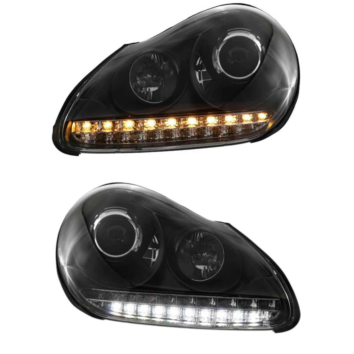 Xenon Scheinwerfer Set für Porsche Cayenne 9PA Led Blinker schwarz 2002-2006