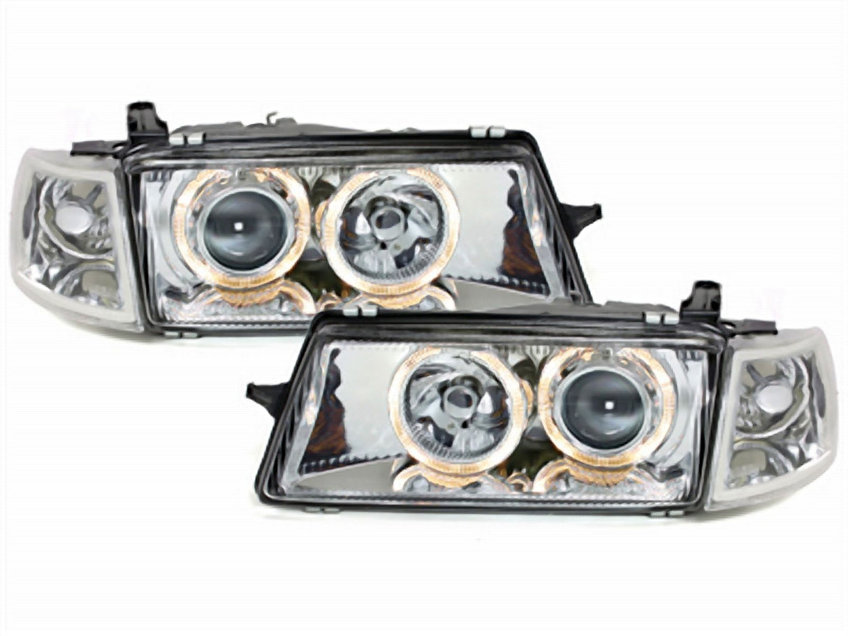 Scheinwerfer für Opel Vectra A 88-1995 _ Angel Eyes _ chrom