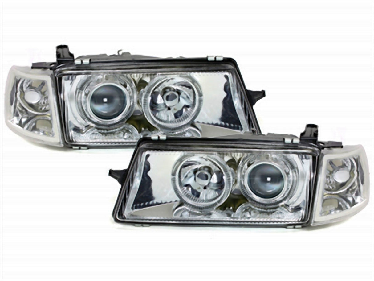 Scheinwerfer für Opel Vectra A 88-1995 _ Angel Eyes _ chrom