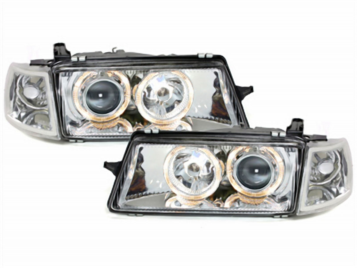 Scheinwerfer für Opel Vectra A 88-1995 _ Angel Eyes _ chrom