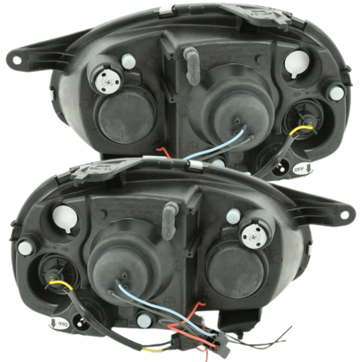 Angel Eyes Scheinwerfer Set in schwarz für Opel Corsa B 02.1993-10.2000