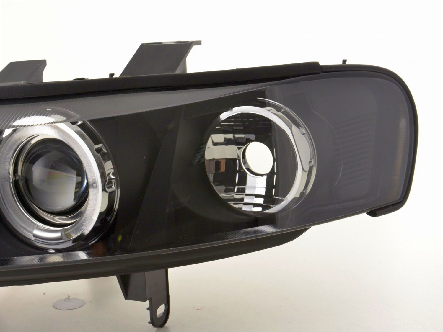 LED Angel Eyes Scheinwerfer Set in schwarz für Opel Vectra B 96-99