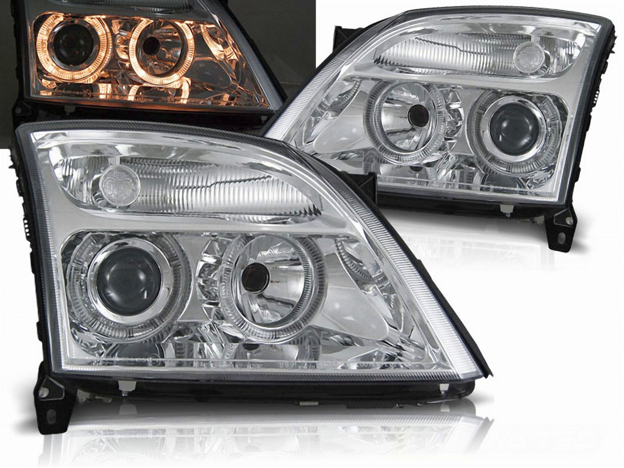 Angel Eyes Scheinwerfer Set für Opel Vectra C 04.2002-08.2005 chrom