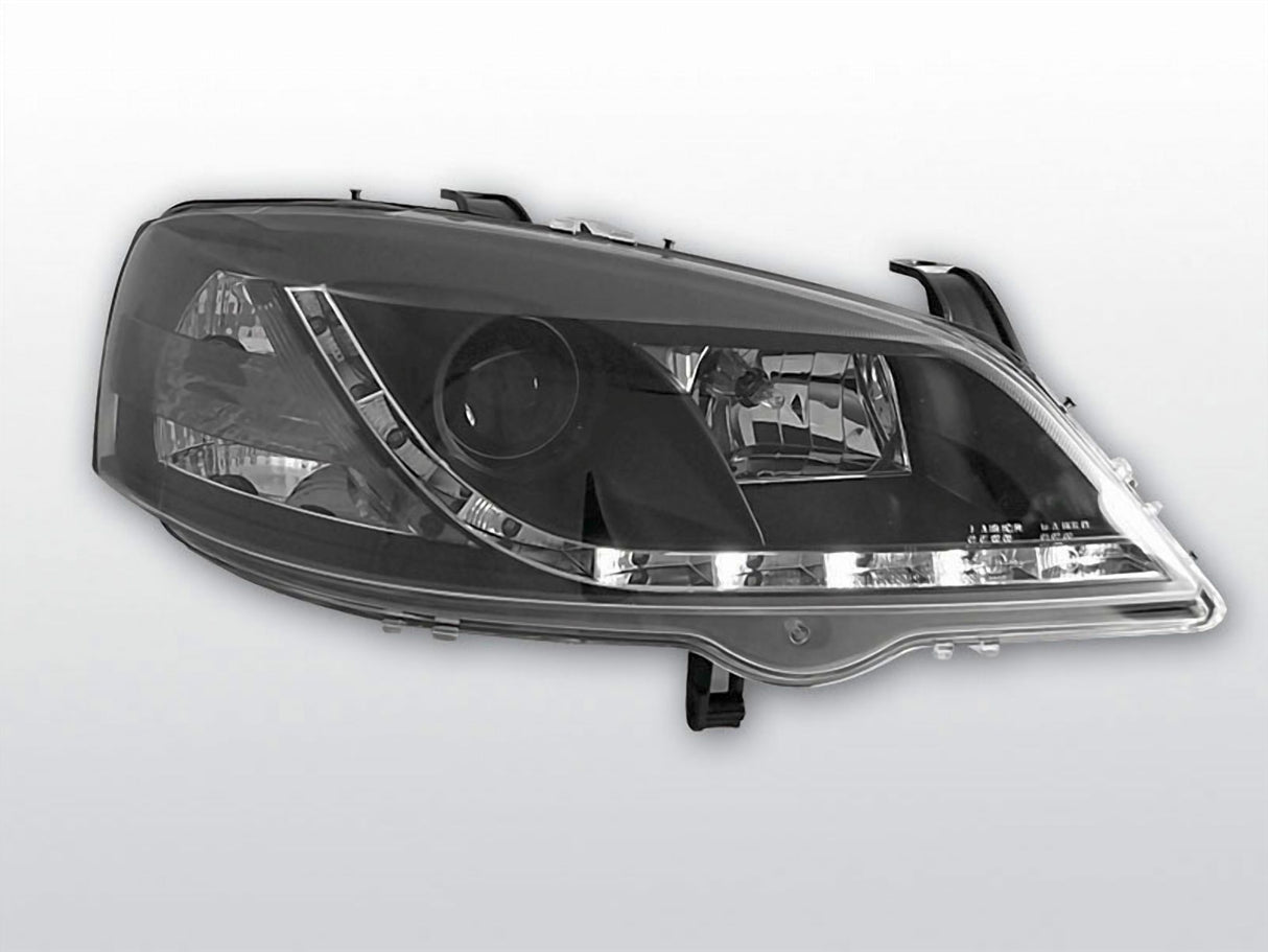 Led Scheinwerfer Set für Opel Astra G 1997-2004 in schwarz