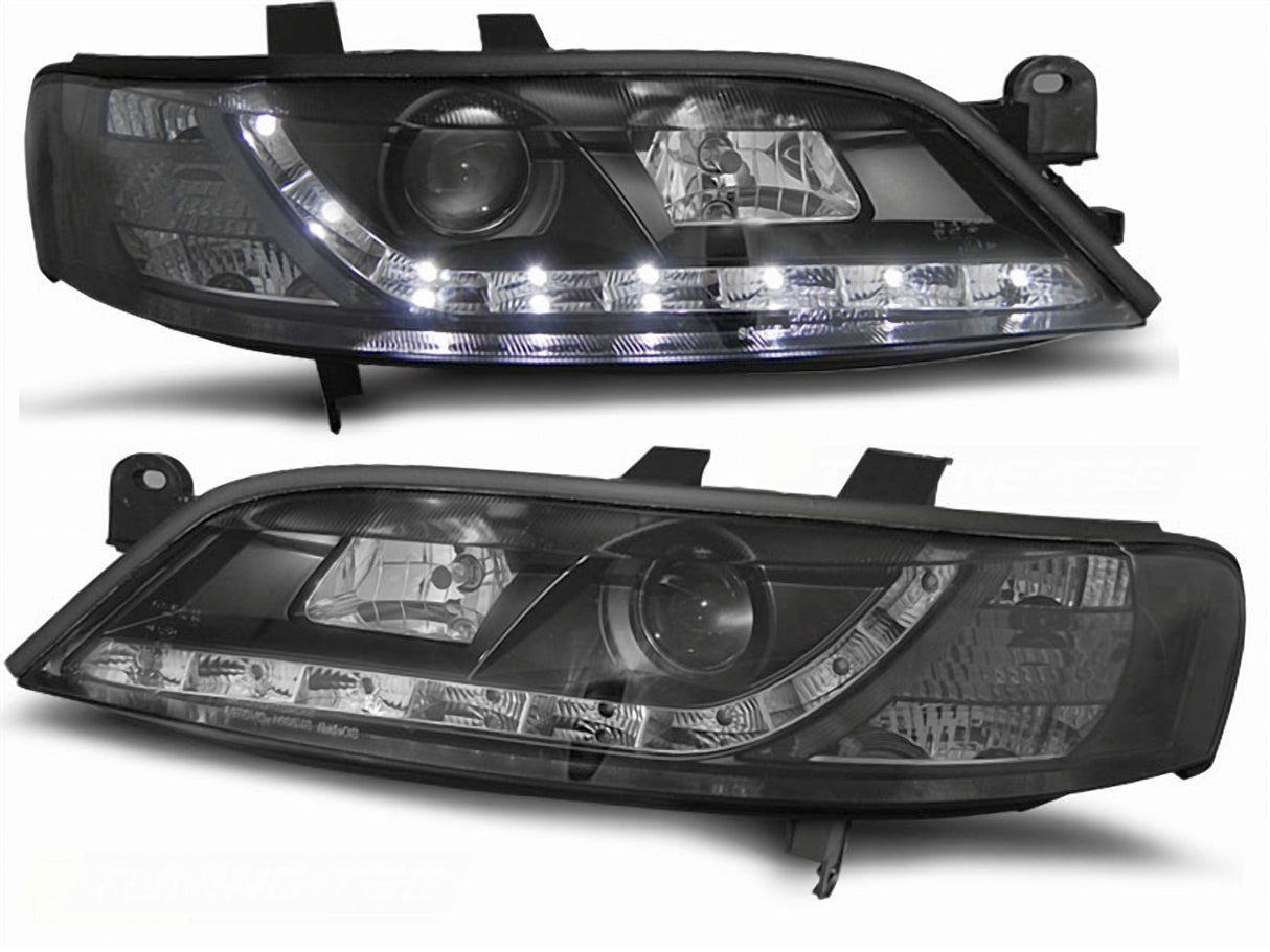Led Scheinwerfer Set in schwarz für Opel Vectra B 11.1995-12.1998