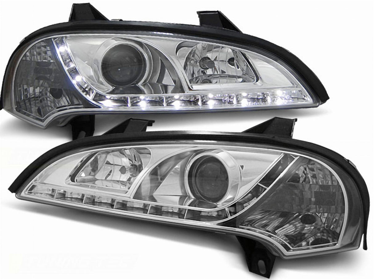 Led Scheinwerfer Set in chrom für Opel Tigra 09.1994-12.2000