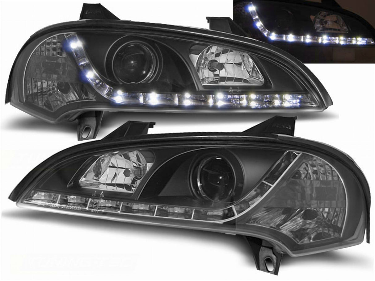 Led Scheinwerfer Set in schwarz für Opel Tigra 09.1994-12.2000
