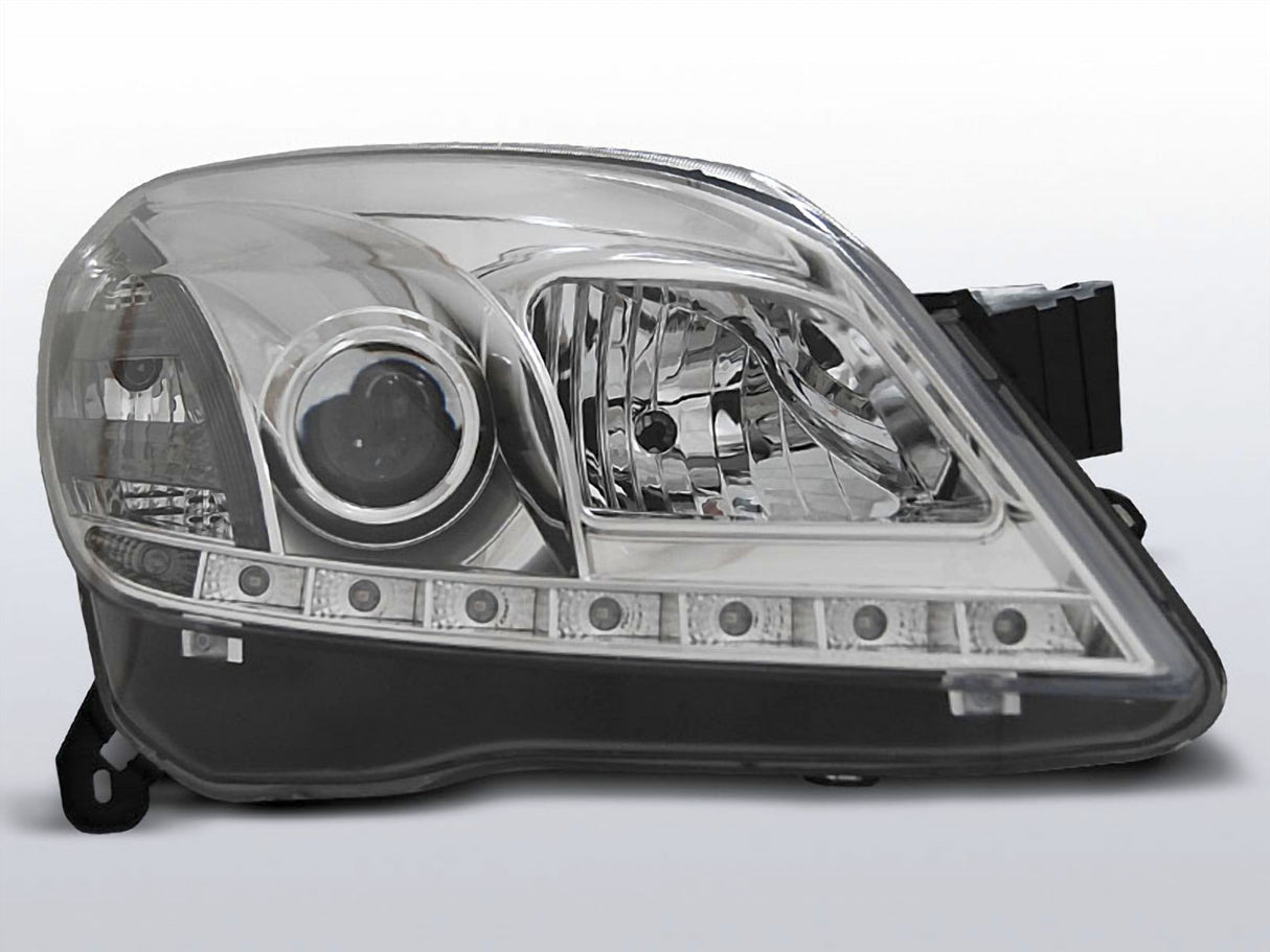 Led Scheinwerfer Set in chrom für Opel Astra H 03.2004-09 3.5D