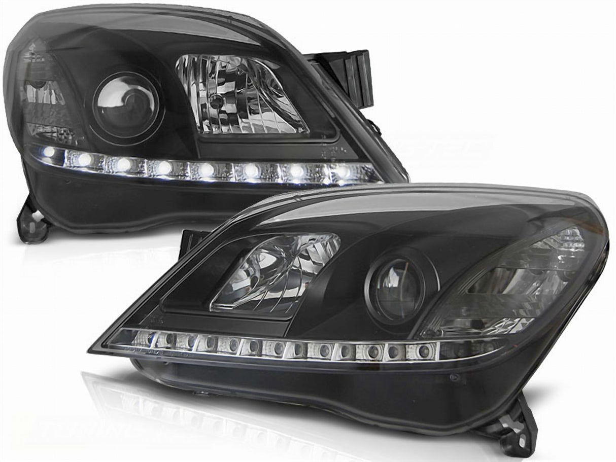 Led Scheinwerfer Set in schwarz für Opel Astra H 03.2004-09