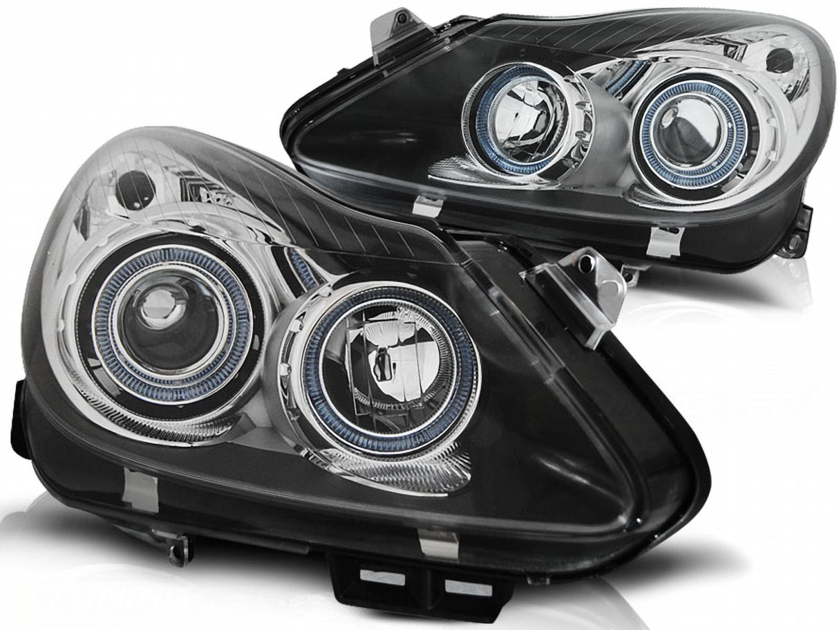Angel Eyes Scheinwerfer Set in schwarz für Opel Corsa D 04.2006-2011