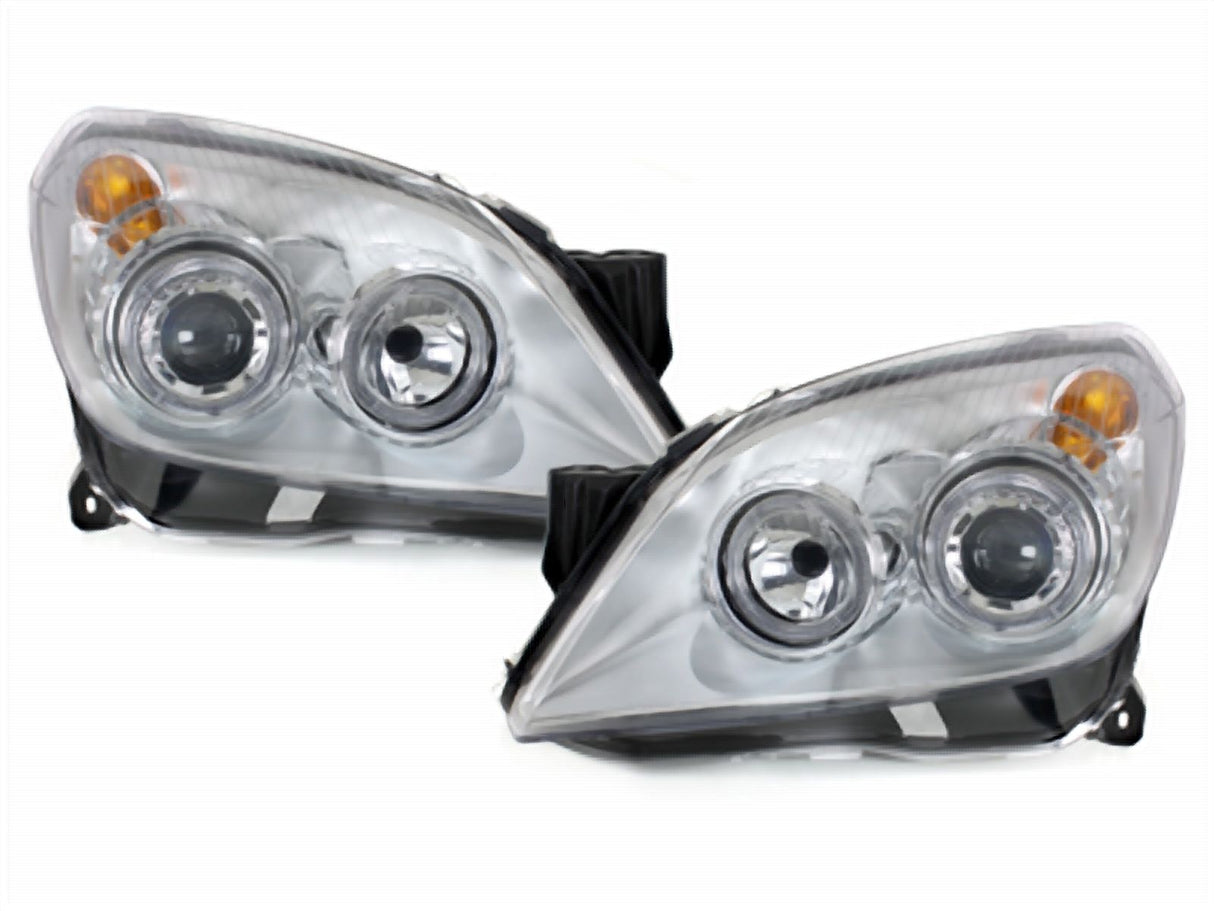 Angel Eyes Scheinwerfer für Opel Astra H 2004-2009 chrom