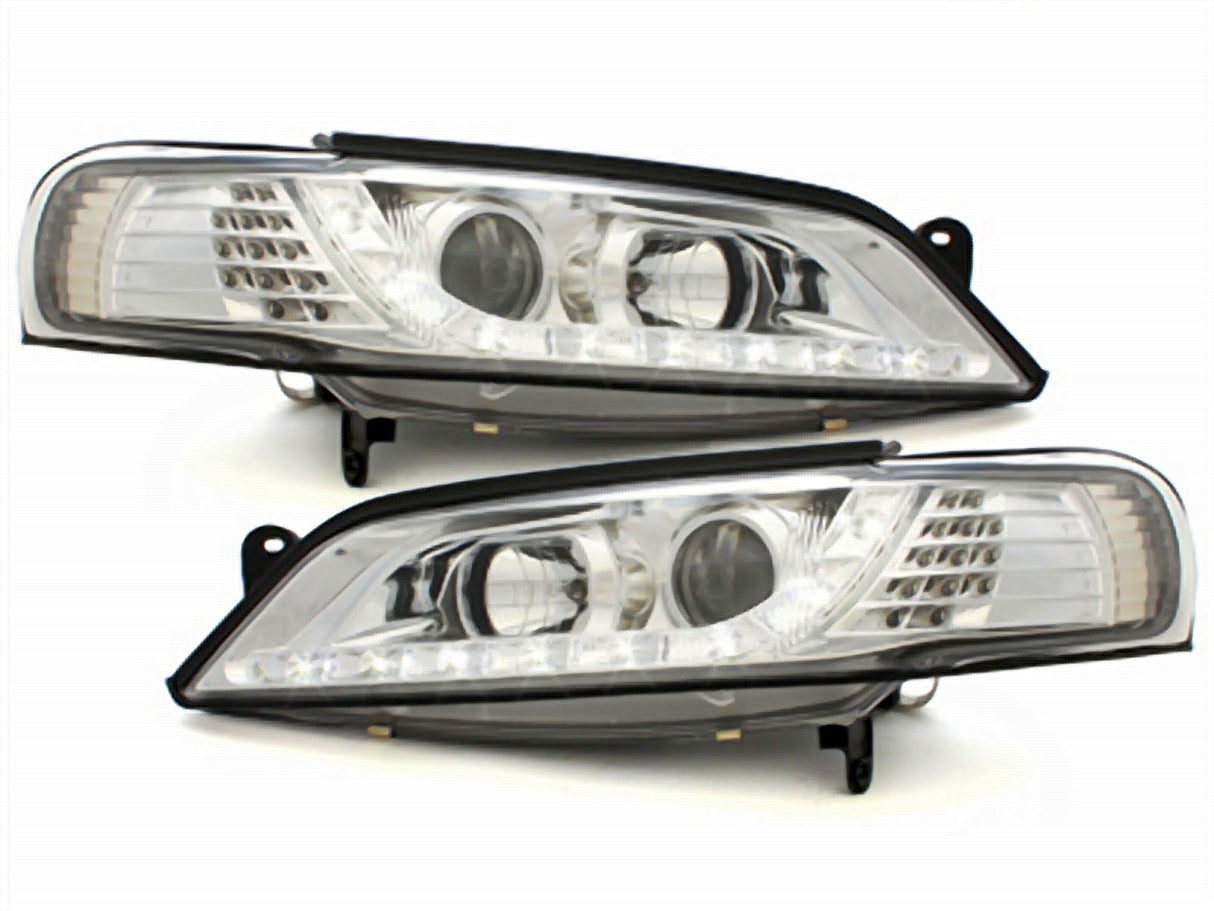 Led Scheinwerfer Set in chrom für Opel Vectra B 11.1996-12.1998