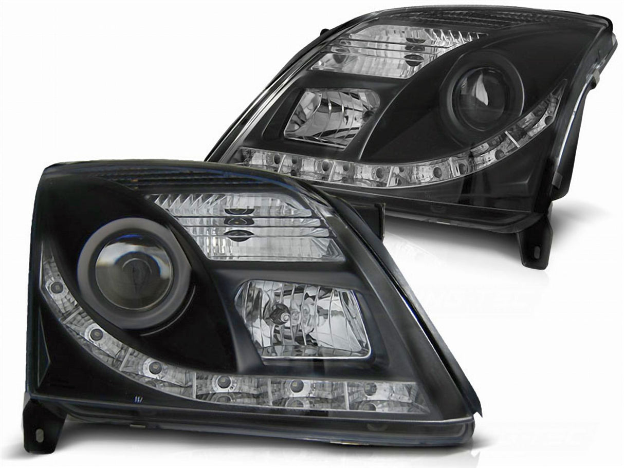 Led Scheinwerfer Set für Opel Vectra C 04.2002-08.2005 in schwarz