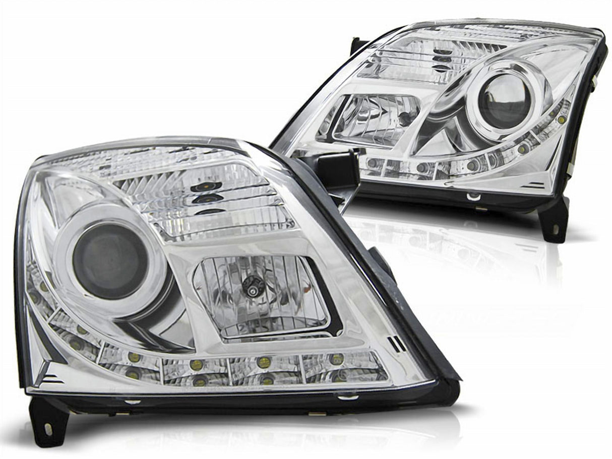 Tagfahrlicht Scheinwerfer in chrom für Opel Vectra C 04.2002-08.2005