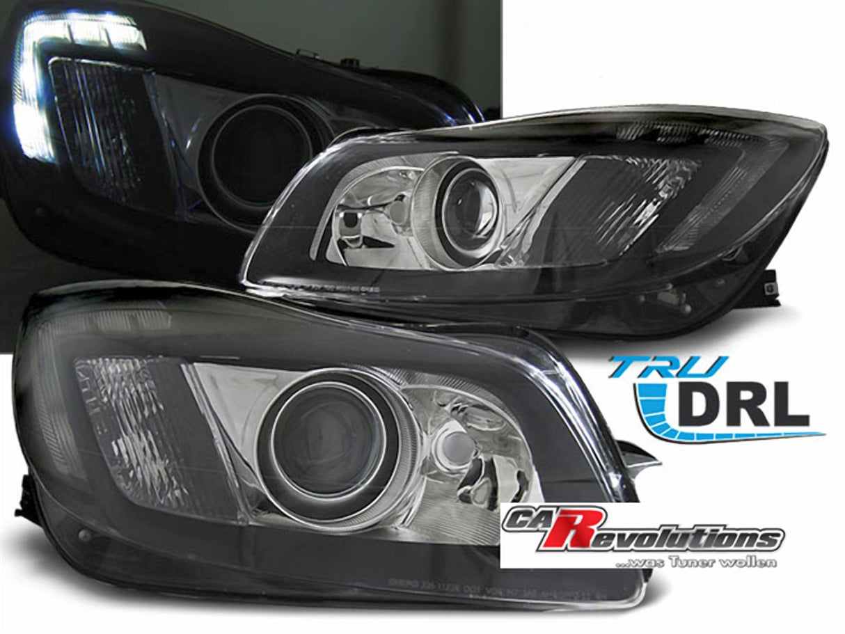 Für Opel Insignia 2008-2012 schwarz LED Tagfahrlicht Scheinwerfer