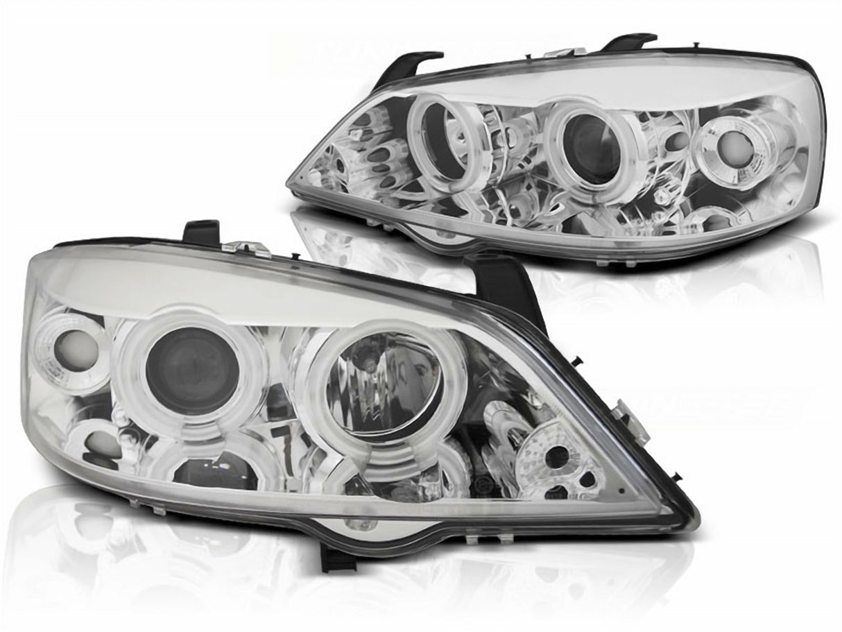 Angel Eyes Scheinwerfer Set CCFL chrom für Opel Astra G 09.1997-02.2004