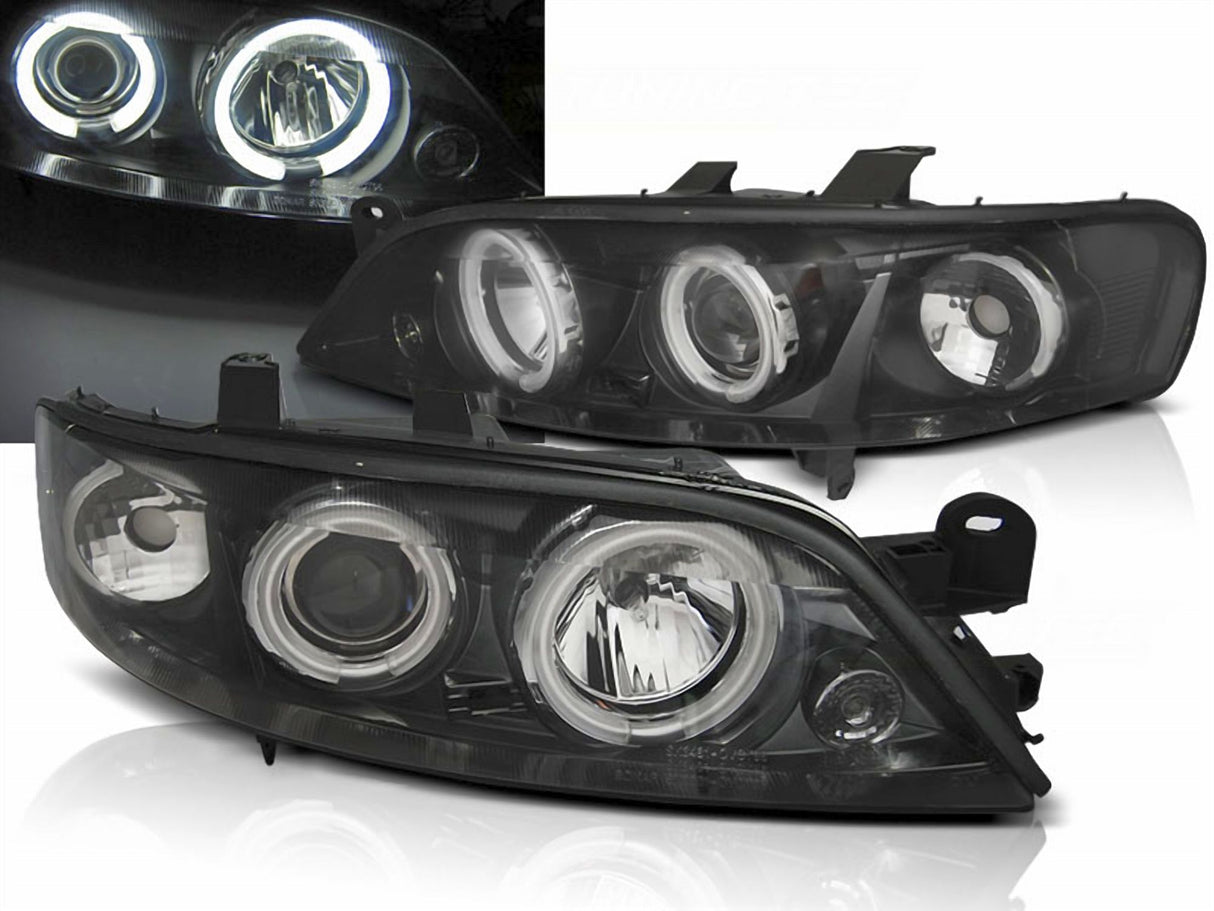 Angel Eyes Scheinwerfer Set CCFL schwarz für Opel Vectra B 1999-03.2002