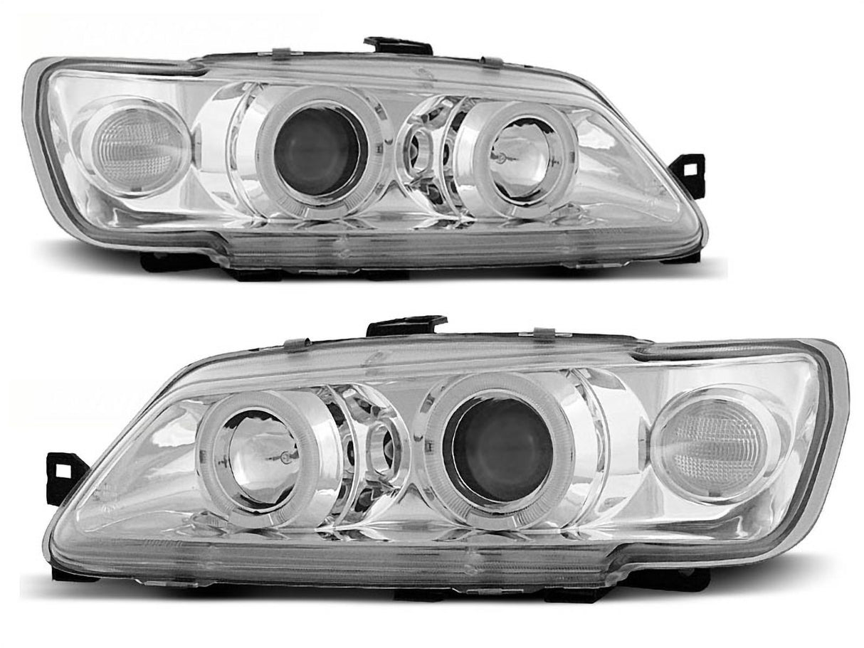 Angel Eyes Scheinwerfer Set in chrom für Peugeot 306 02.1993-04.1997 - CR Tuning