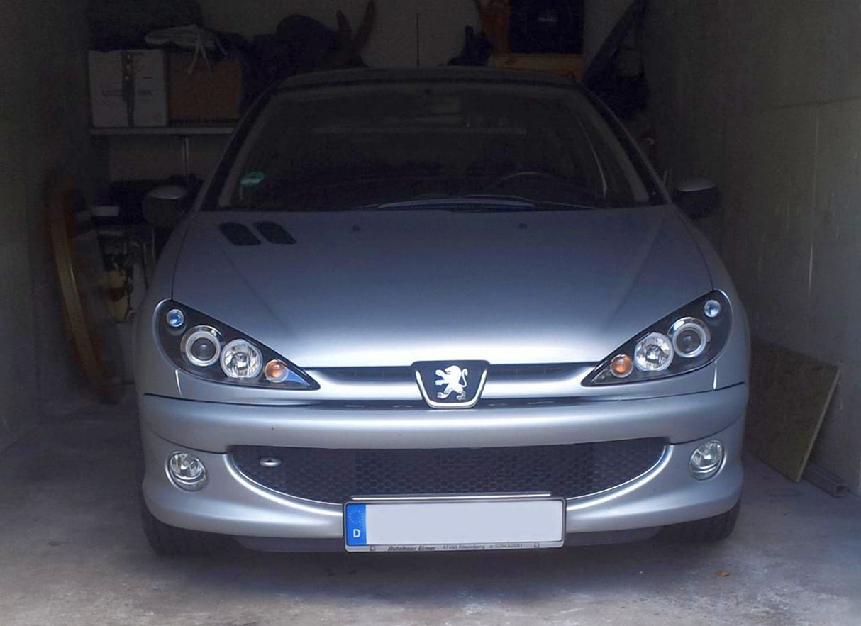 LED Scheinwerfer mit Tagfahrlicht-Optik, Tuning Scheinwerfer für Front für Peugeot 206