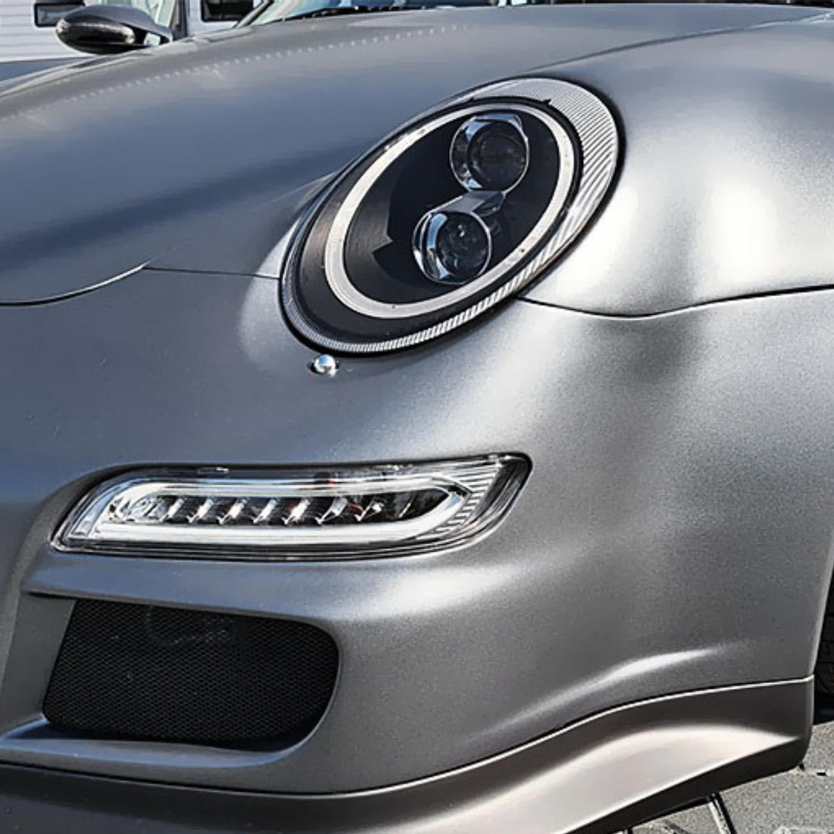 Xenon Lighttube Scheinwerfer Set Schwarz für Porsche 911 997 2004–2009 mit LED Standlicht