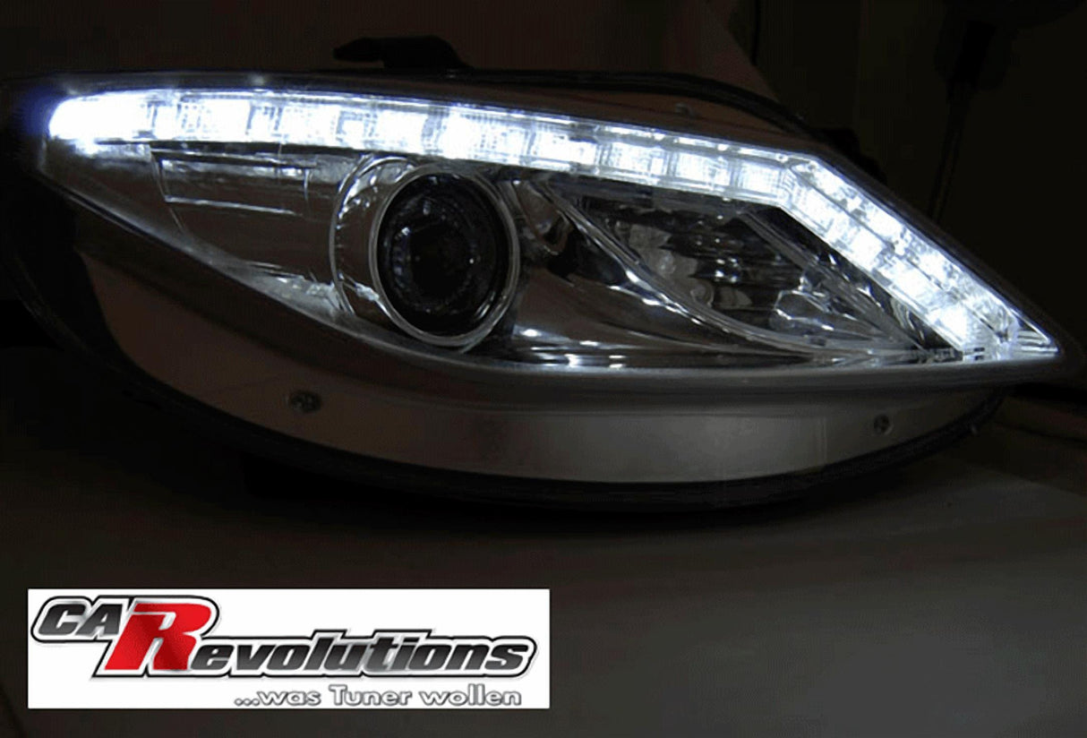 Led Scheinwerfer Set mit LED Blinker für Seat Ibiza 6J 06.2008-2012 chrom