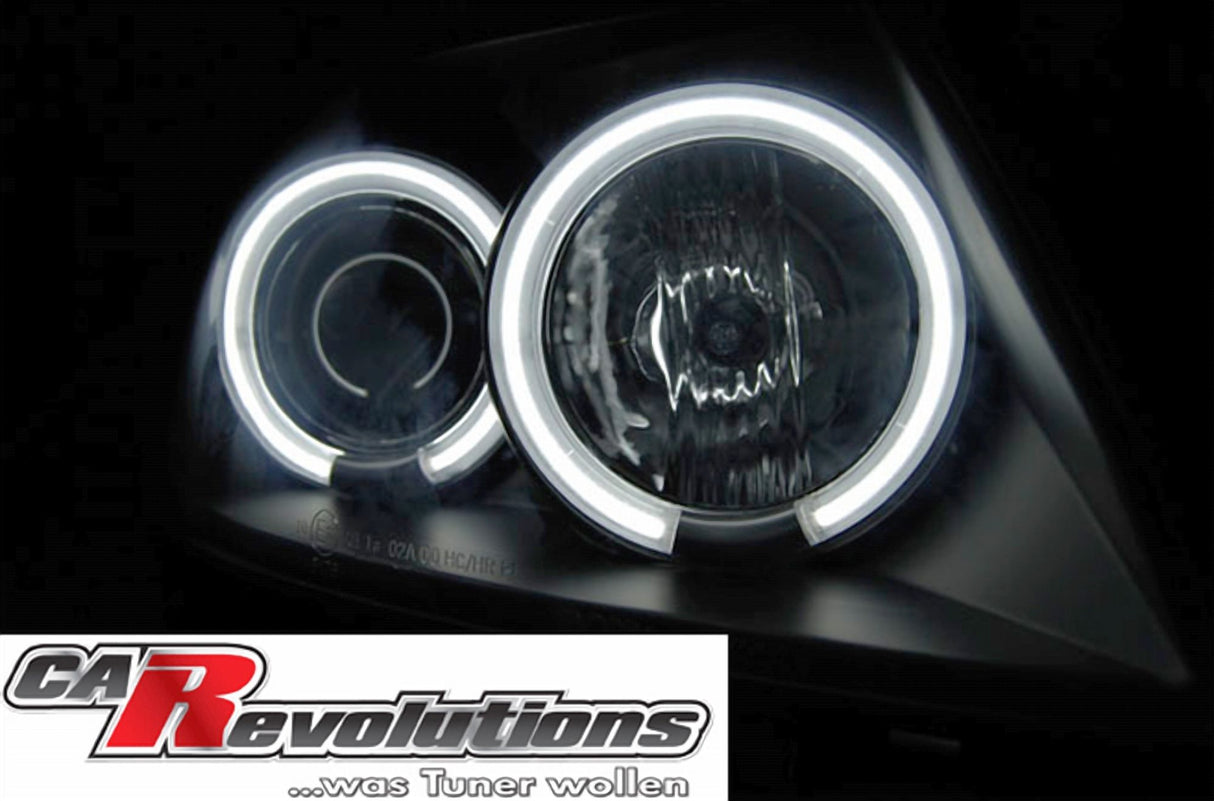 Angel Eyes Scheinwerfer Set in schwarz für Suzuki Swift 05.2005-2010 CCFL