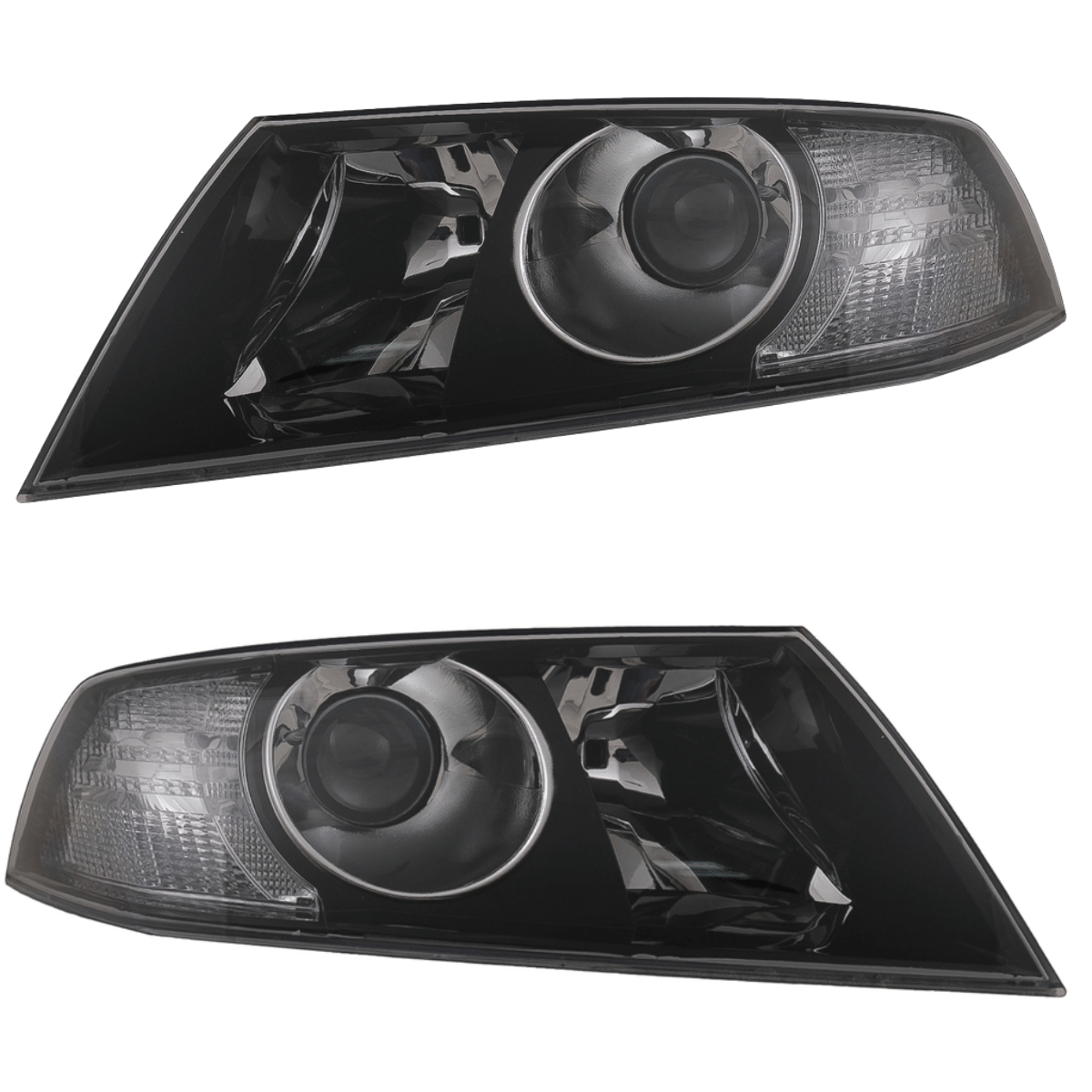 Halogen Projektor Scheinwerfer Set Schwarz für Skoda Octavia 2 1Z 2004–2008