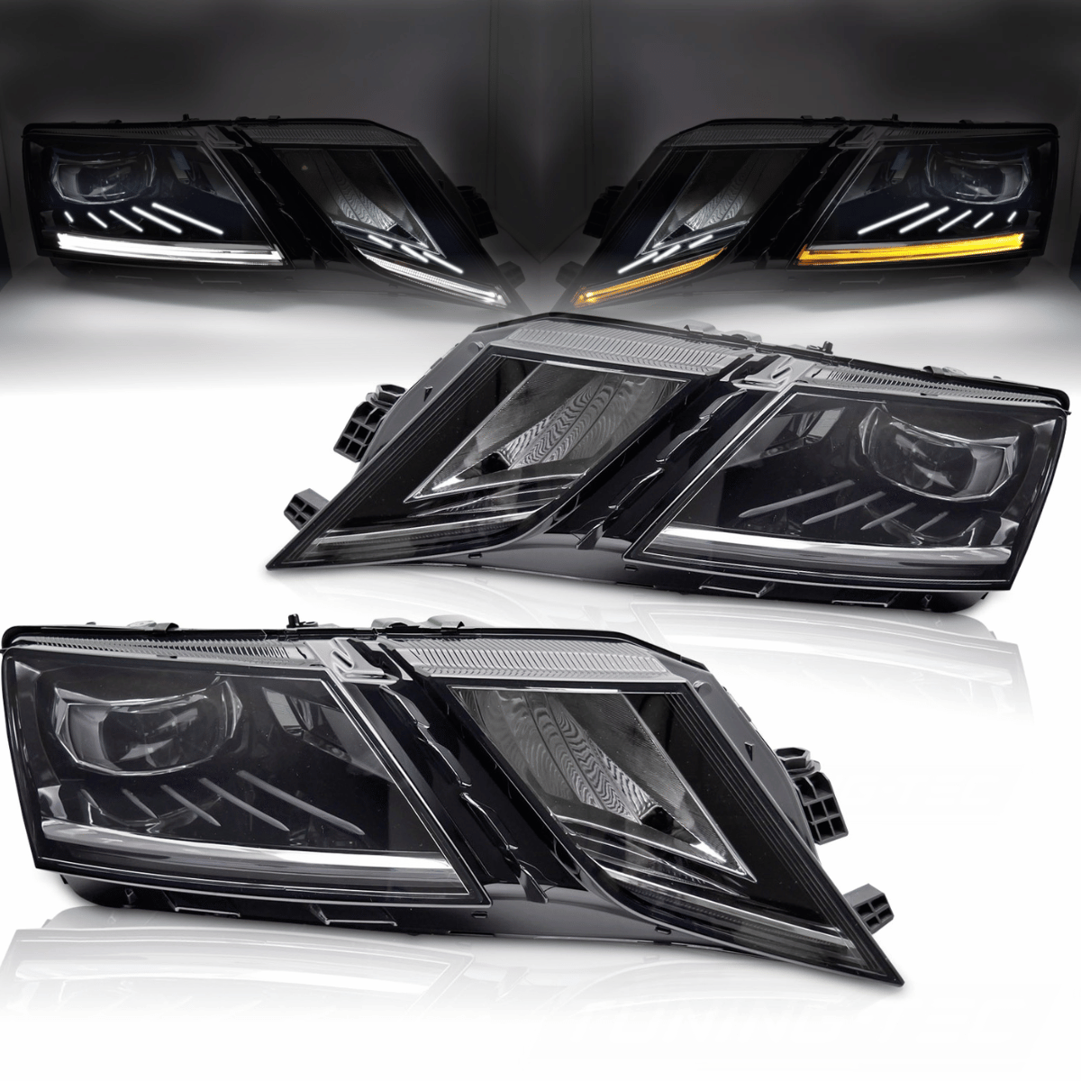 Voll LED Scheinwerfer Set für Skoda Octavia 5E FL 11/2016-2020 mit Tagfahrlicht