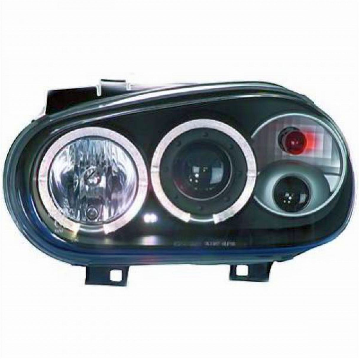 LED Angel Eyes Scheinwerfer für VW Golf IV 4 schwarz inkl. NSW 09.1997-09.2003