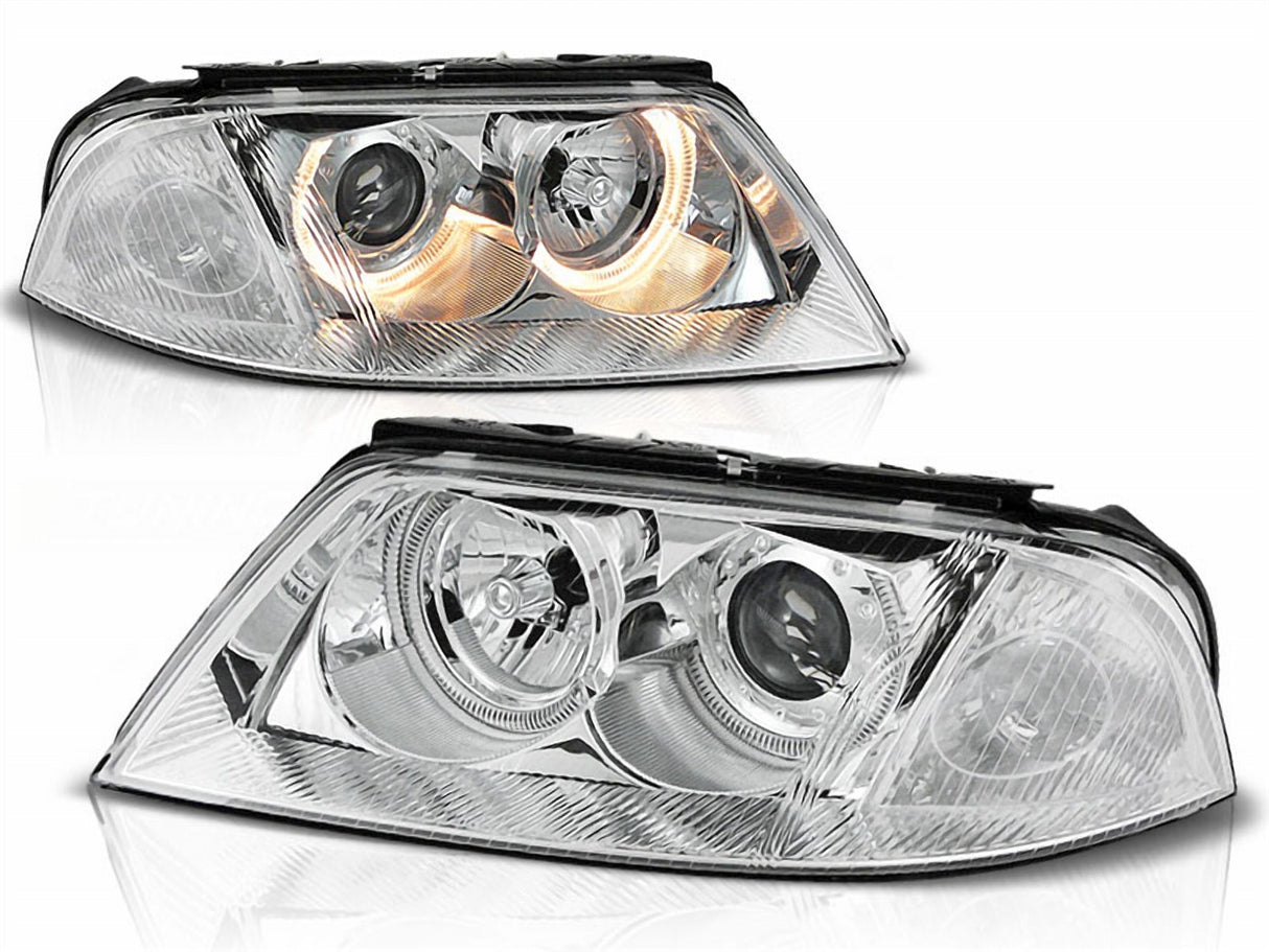 Angel Eyes Scheinwerfer für VW Passat 3BG chrom