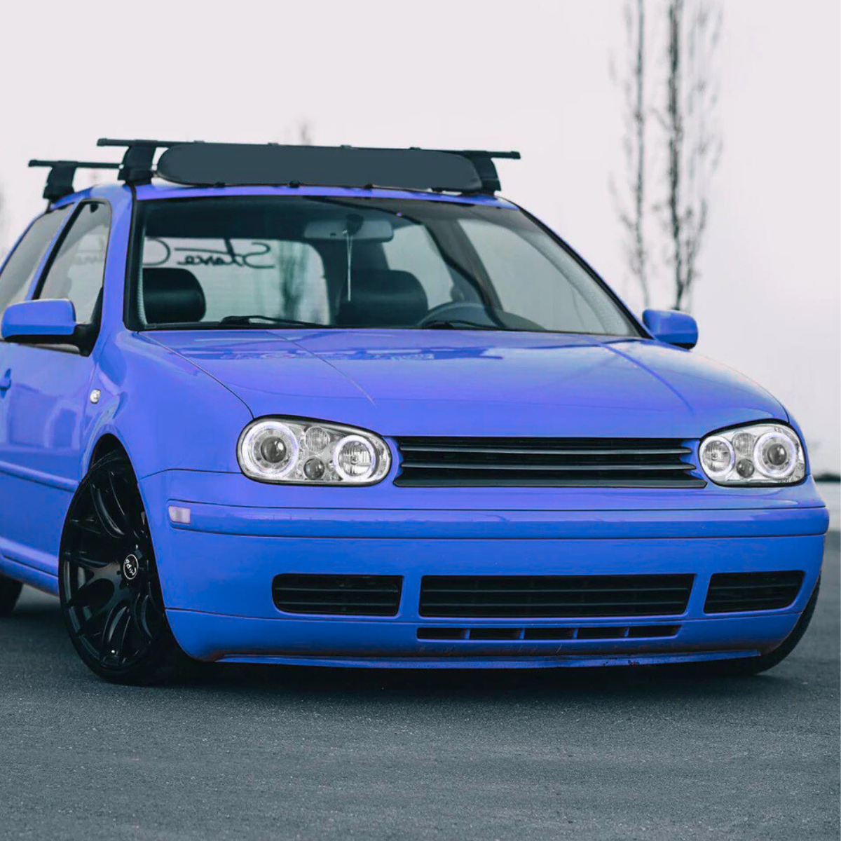 Angel Eyes Scheinwerfer Set für VW Golf 4 Typ 1J Bj. 1998-2003 chrom H3 Nebelscheinwerfer