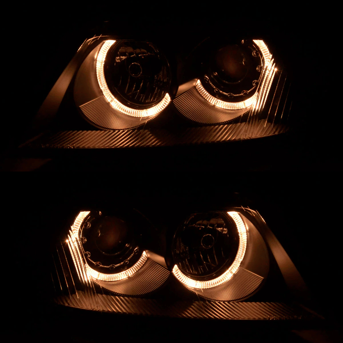 CR-Tuning LED Scheinwerfer mit Ringlicht für VW Golf 7, Tagfahrlicht-Optik