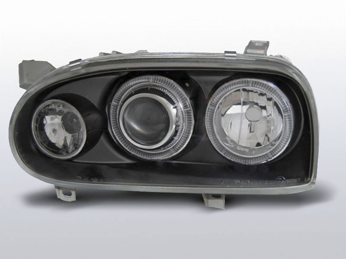 Angel Eyes Scheinwerfer Set für VW Golf 3 09.1991-08.1997 schwarz