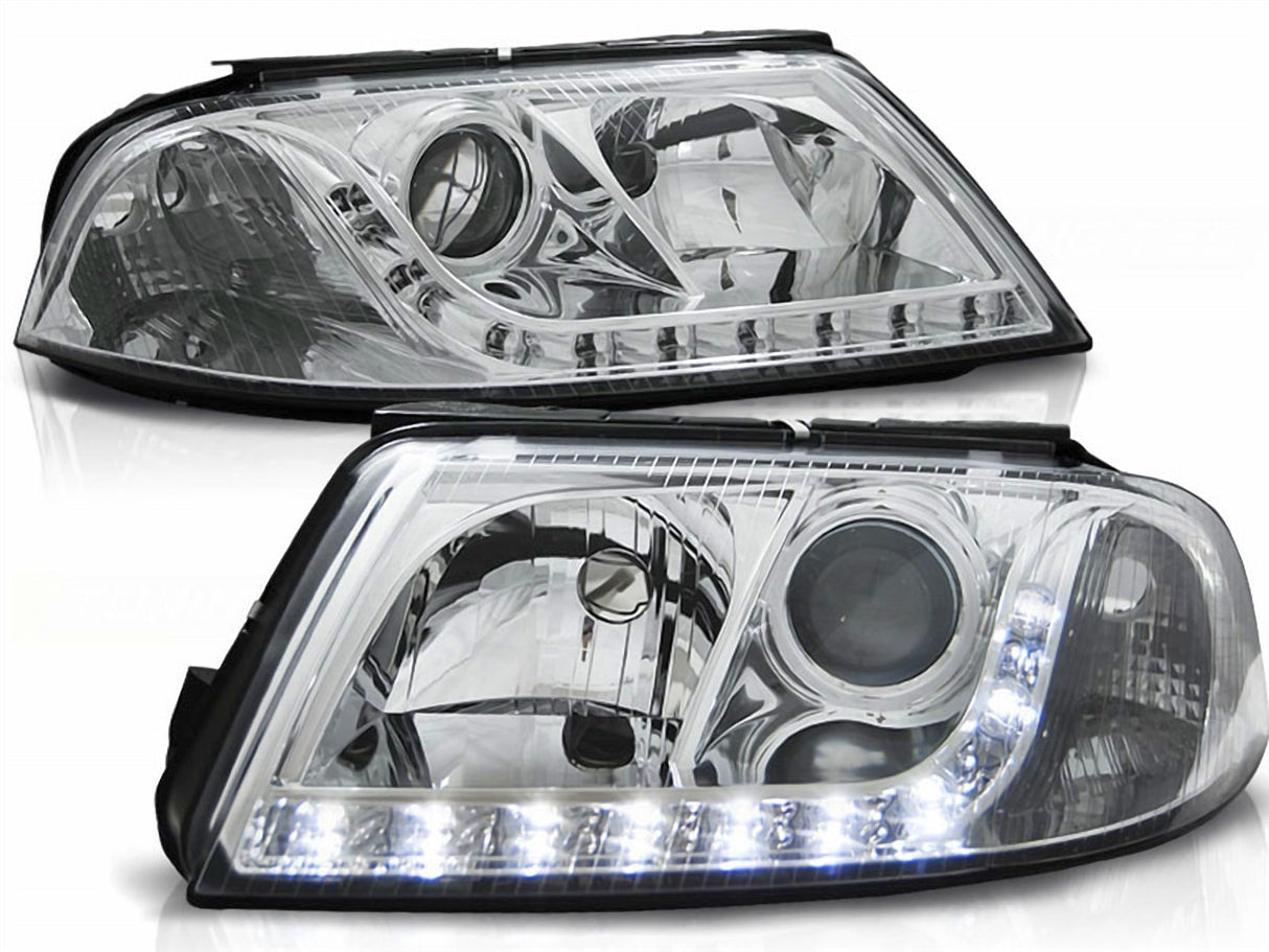 Led Scheinwerfer Set in chrom für VW Passat 3BG 2000-2004 - CR Tuning
