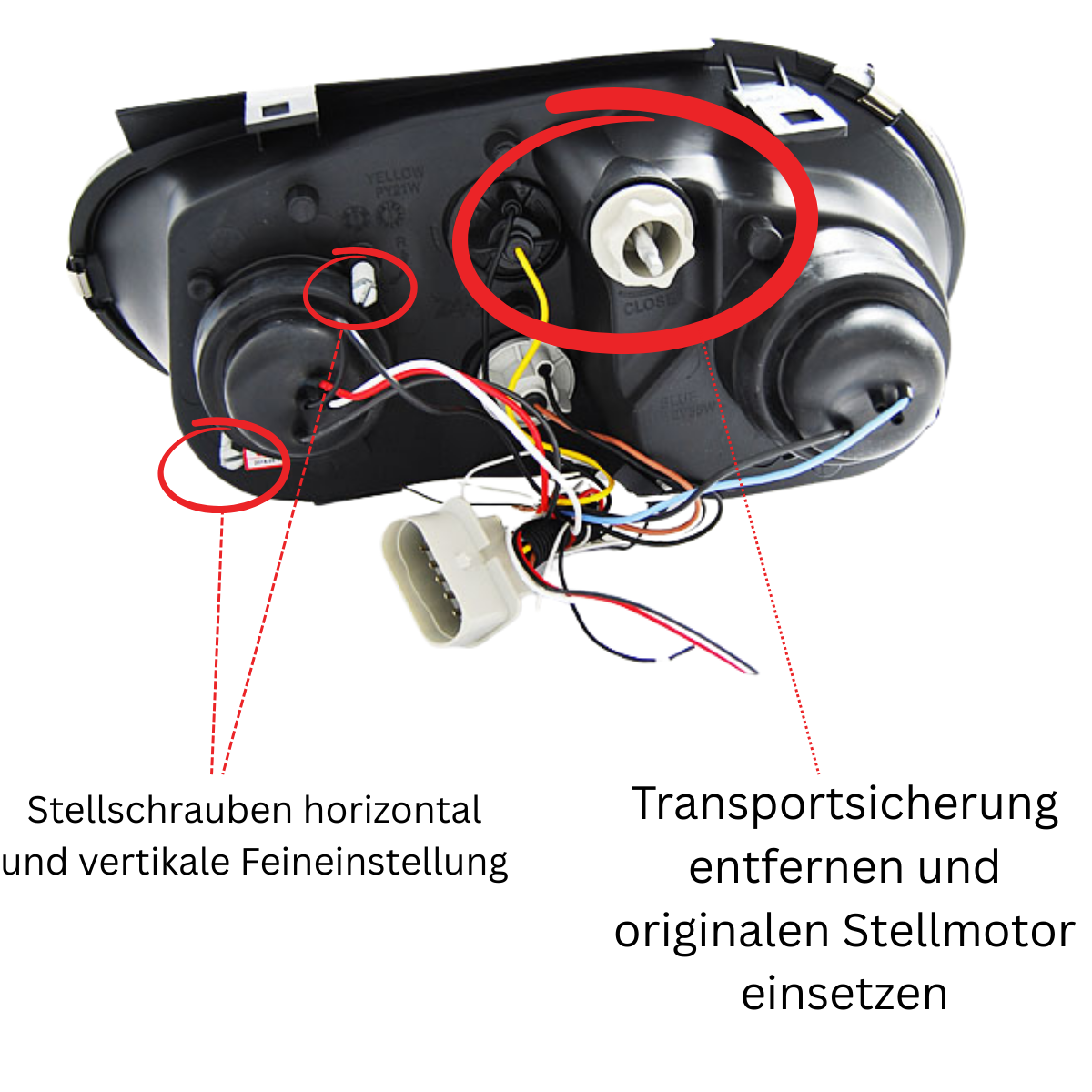 LED Angel Eyes Scheinwerfer für VW Golf IV 4 schwarz inkl NSW 09.1997-09.2003