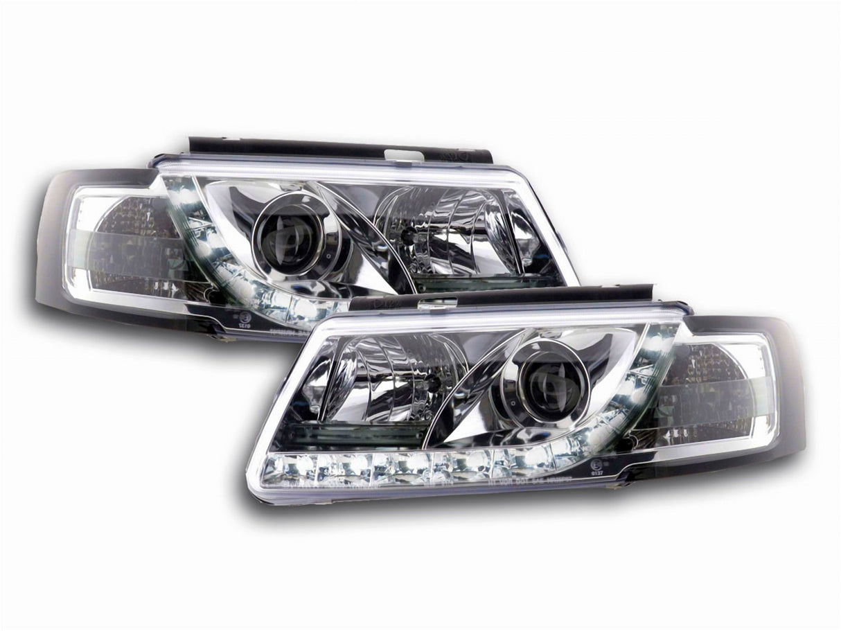 LED Scheinwerfer für VW Golf 3 mit Klarglas und Blinker, Tuning Scheinwerfer