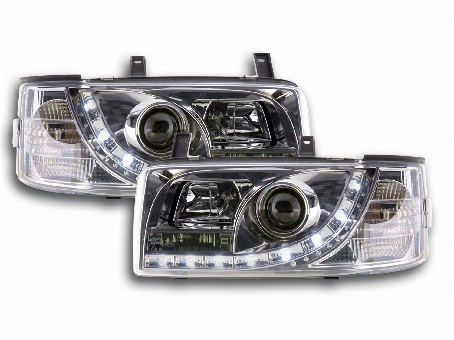 Led Scheinwerfer in chrom kurzer Vorderwagen für VW T4 Bus 1990-2003