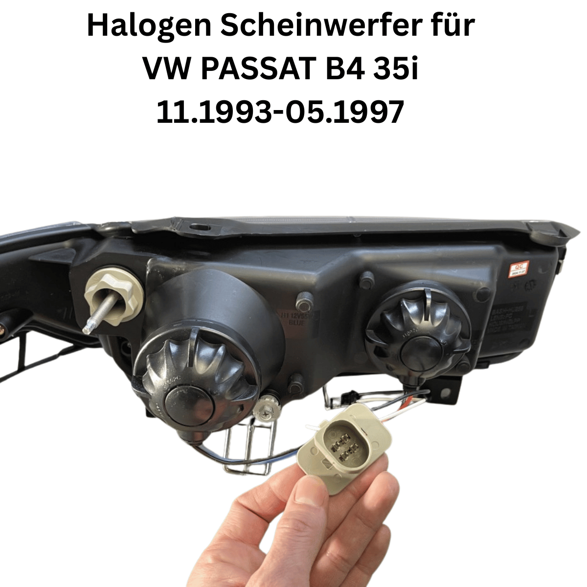 LED Scheinwerfer Set Schwarz für VW Passat 35i B4 Limousine & Variant 1993–1997 mit LED Standlicht