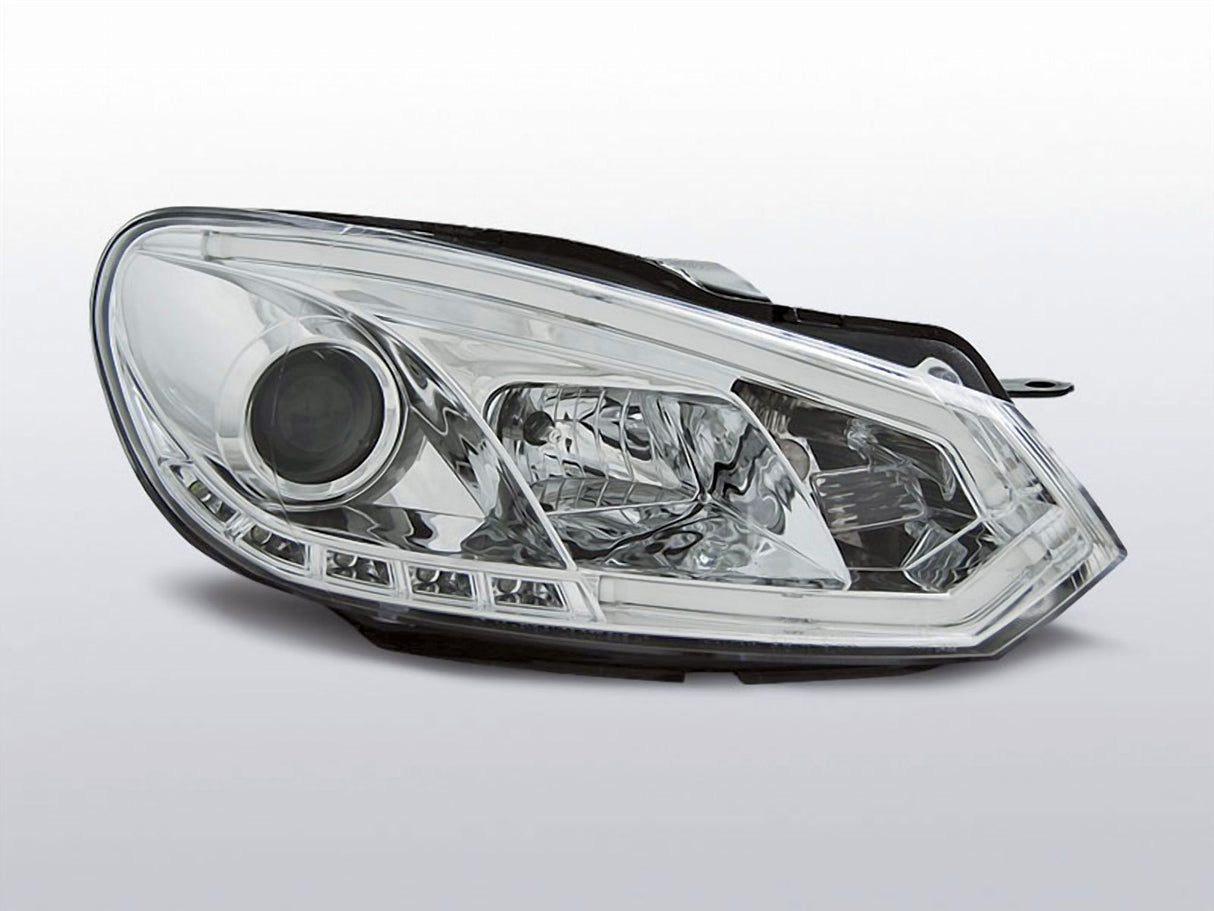 LED Scheinwerfer für VW Golf 6 mit Tagfahrlicht-Optik, klare Linse, Tuning Zubehör