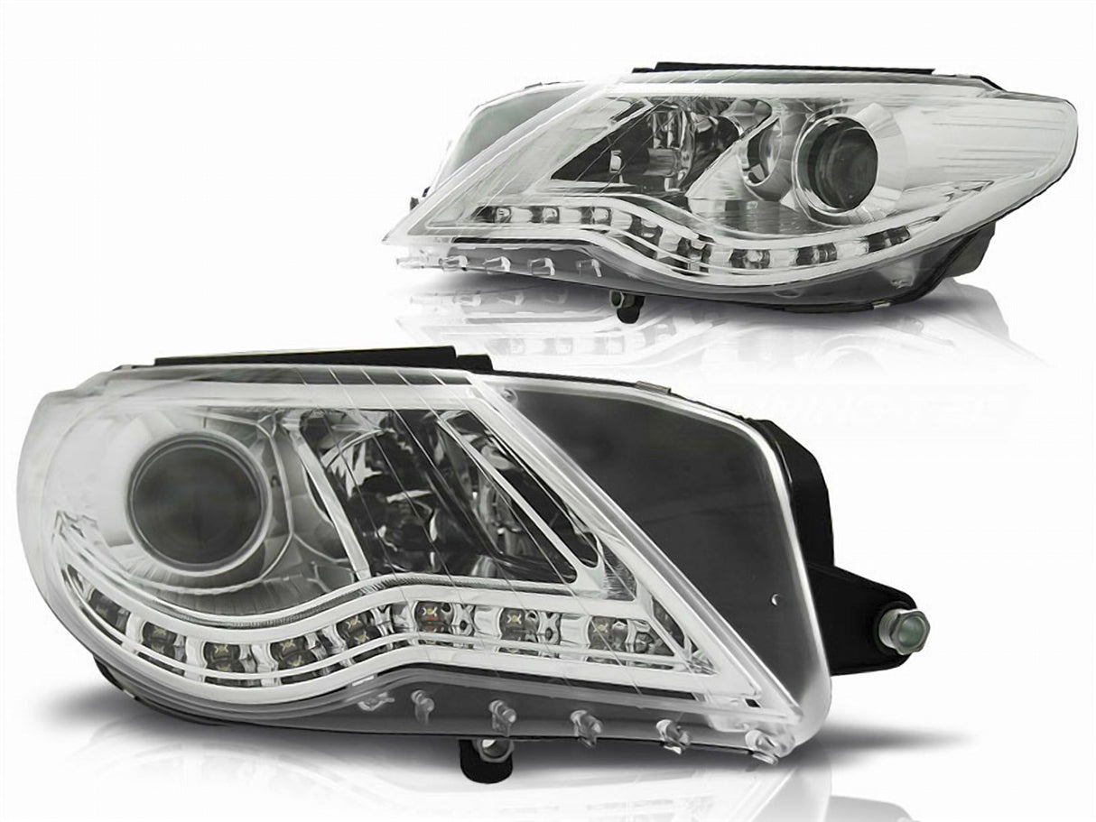 Led Scheinwerfer Set in chrom für VW Passat CC 2008-2012