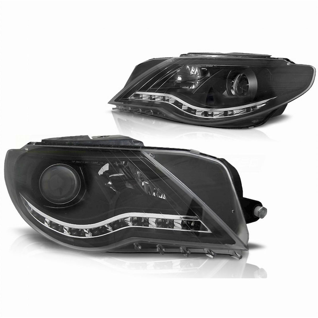 LED Standlicht Scheinwerfer Set Schwarz für VW Passat CC 2008–2012