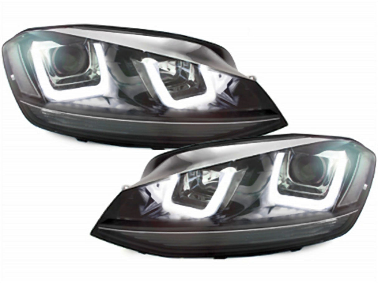 LED Scheinwerfer für VW Golf 7 mit Tagfahrlicht-Optik, Tuning Scheinwerfer Paar