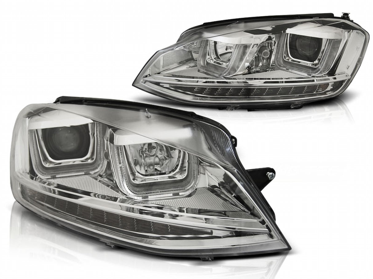 LED Scheinwerfer für VW Golf 7, Tagfahrlicht, Klarglasoptik, Tuning Scheinwerfer