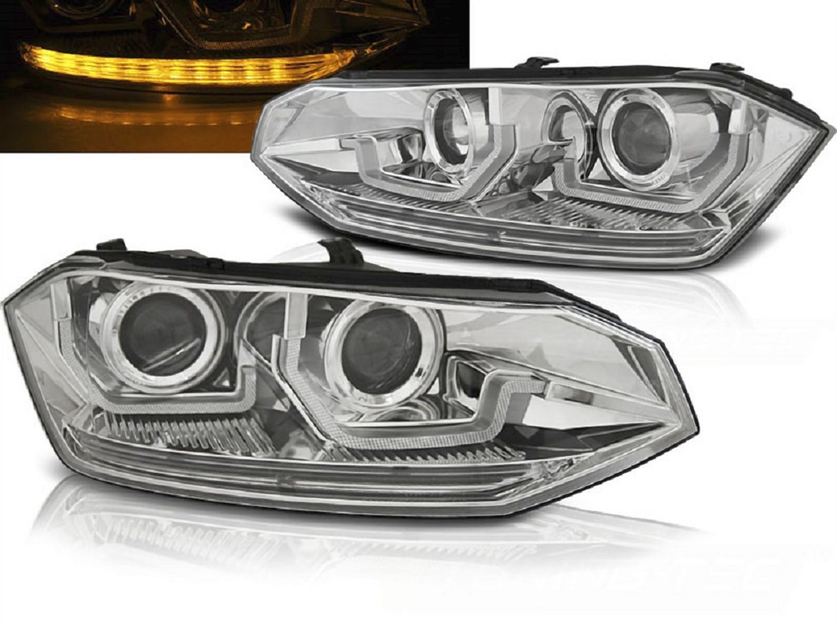 LED Scheinwerfer für VW Golf 7 mit Tagfahrlicht und Bi-Xenon Look, Tuning Scheinwerfer