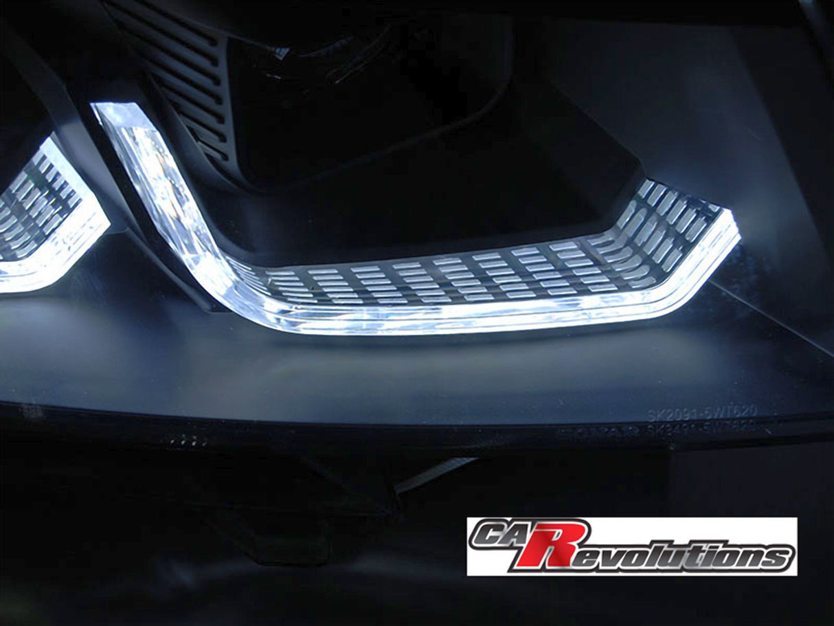 Dynamische Tagfahrlicht Scheinwerfer in schwarz für VW T6.1 ab 2020