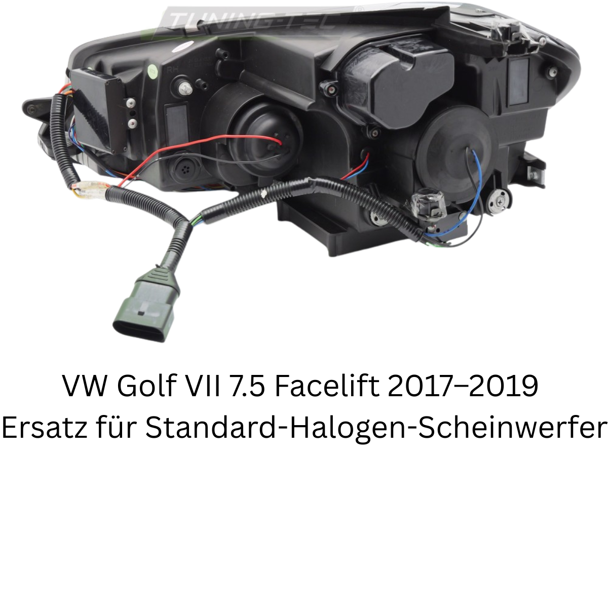 LED Scheinwerfer Set Chrom für VW Golf 7.5 VII 2017–2019 Hatchback & Variant mit Welcome Light, LED DRL & dynamischen Blinkern