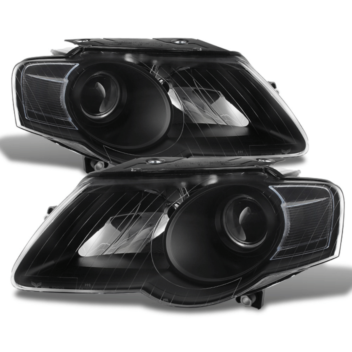 Scheinwerfer Set Schwarz für VW Passat B6 3C Limousine & Variant 2005–2010