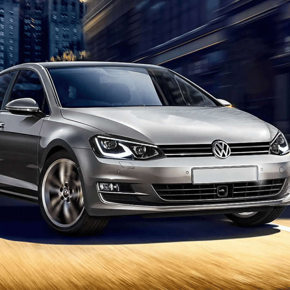 Voll LED Scheinwerfer Set Schwarz für Golf 7 VII 2013–2017 mit Welcome Light