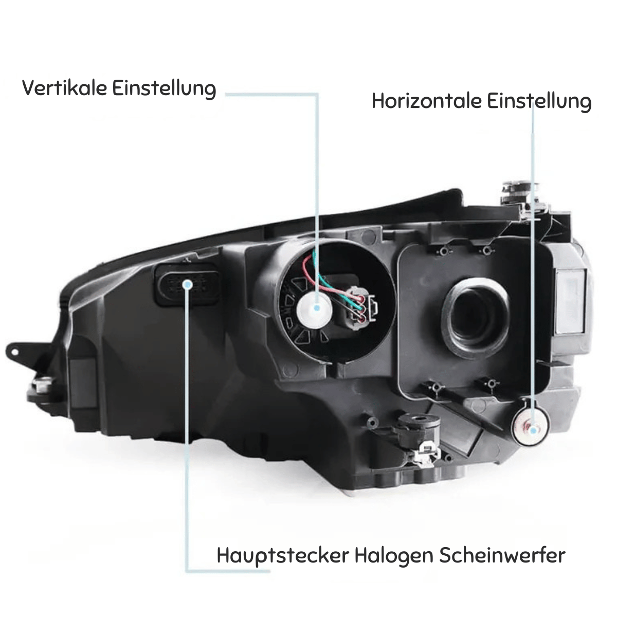 Voll LED Scheinwerfer Set Schwarz für Golf 7 VII 2013–2017 mit Welcome Light